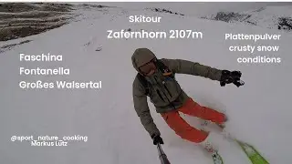 Skitour Zafernhorn 2107m Faschina Fontanella Gro&szlig;es Walsertal