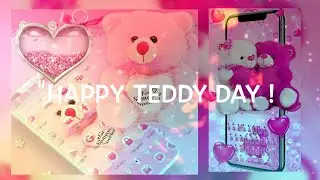 teddy day status | happy teddy day status🐰🐰 | black screen status | whatsapp status #teddydaystatus