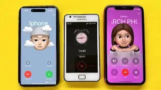 Three incoming Call Crazy Old Samsung S2 Plus vs IPhone 11Black vs Alarm Clock vs 11Pro Red
