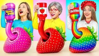 Desafio Culin&aacute;rio Eu vs. Vov&oacute; | Truques de Comida e Decora&ccedil;&atilde;o de Bolos por RATATA POWER