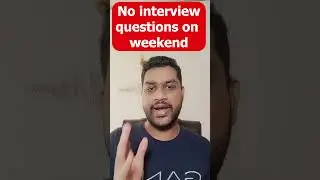 No interview shorts on weekend #java #interview #interviewtips #springboot