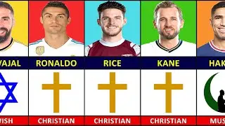 RELIGION OF FAMOUS FOOTBALL PLAYERS! 😊🔥 ft. Ronaldo, Kane, Rice... etc | Part - 1