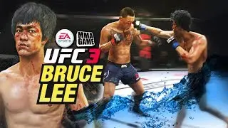 1st EVER UFC 3 RANKED Match on PS4 with BRUCE LEE