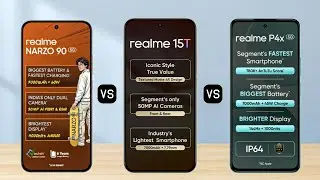 Realme Narzo 90 против Realme 15T против Realme P4x || Полное сравнение