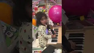 3-Year-Old Playing Piano & Singing
