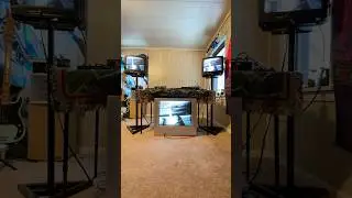 Setting up my analog &ldquo;audiovisual art station&rdquo; #analogvisuals #glitchart #electronicmusic #studio