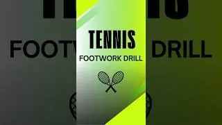 Tennis Footwork Drill for Speed, Balance & Match Movement | Improve Court Coverage 🎾