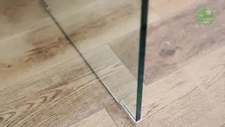 Geo-Glass Small Clear Glass Console Table