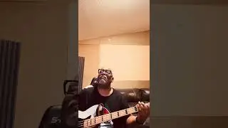 Recording some bass on my track called &ldquo;Against The Wall &ldquo; Hope the producers will keep it :)