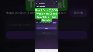 How I Earn $1,000/Week with Canva Templates- Full Tutorial | Tapswap Video Code | Code Tapswap Today