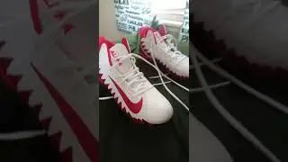 Red and White Alpha Menace Cleats Review