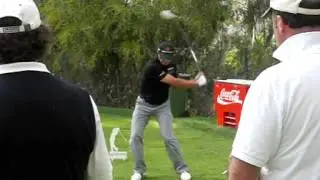 Masters Champion (2003) - Mike Weir Driver swing, Slow motion (Face On)