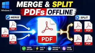How to Combine PDF Files or Split PDF into Multiple PDFs on PC Offline - TechRuzz Toolkit (2026)