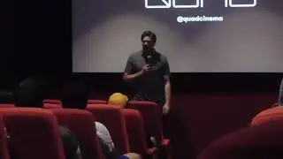Marq Evns introduces his film CLAYDREAM at the Quad Cinema August 5,2022