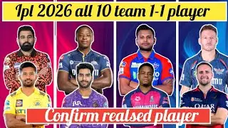 Ipl 2026 all 10 team confirm realsed player ipl season 19 #viralvideo #ipl2026 #indvspak #indvsaus 