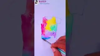 Happy holi dress design painting easy /happy holi special  painting #shorts