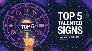 Top 5 Most Talented Zodiac Signs: Are You On The List?#TalentedZodiacSigns #AstrologyGenius