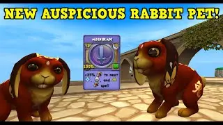 Wizard101 : NEW AUSPICIOUS RABBIT PET!