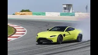 Onboard Drift New Aston Martin Vantage (2018) at Circuit Portimao