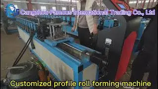 Customized roll forming machine testing
