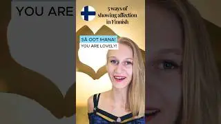 5 ways of showing affection in Finnish ❤️🇫🇮 #finnishlanguage #learningfinnish