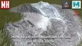 How to model 3D Mountain terrain in Maya ( full HI-LOW workflow )