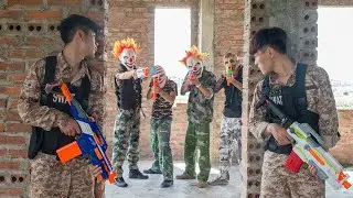 Dramatic Confrontation : SWAT Team vs. Payday Clown Gang