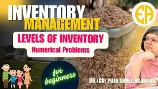 #3 Stock Levels Numericals | Reorder, Min, Max, Danger Levels of Inventory Solved | Cost Accounting