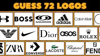 Can You Guess All 72 Fashion Brand Logos? 👗🕶️ | Logo Quiz Challenge (Easy to Hard)