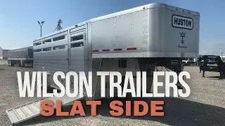 8x24 Wilson Foreman Slat Side Livestock Trailer with 8' Interior