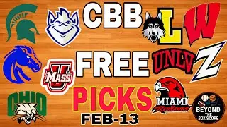 🔥 College Basketball Picks Today 2/13/26 | Top CBB Free Picks & Winning Parlay Alerts