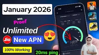 📶 Jio New APN Settings January 2026 🔥 | Unlimited 5G Data 🚀 | 20ms Ping Proof ✅ | Jio Net Fast Trick