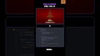Create the Animation Christmas By HTML, CSS, JS #codebytushu #html #css #js #coding