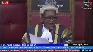 LIVE! FIREWORKS AT THE MACHAKOS ASSEMBLY DURING THE 2ND SUPPLEMENTARY BUDGET DEBATE!