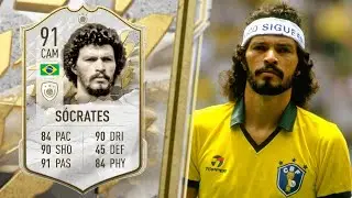 THE DOCTOR! 🔥 91 ICON SOCRATES PLAYER REVIEW! (91 RATED PRIME SOCRATES) - FIFA 22