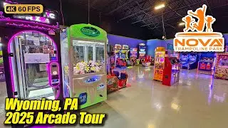 Nova Trampoline Park (Wyoming PA), October 2025 arcade tour, new 4K full walkthrough