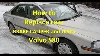Volvo S80 S60 V70 Byte av bromsok bromsskivor och belägg
