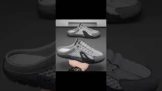 Half Slippers Driving shoes Slip On Shoes Fashion Breathable Korean Men's Casual Shoes at 69% off