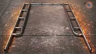 Door frame scaffolding production welding video
