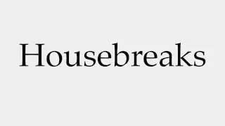 How to Pronounce Housebreaks