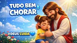 ⭐Tudo Bem Chorar 😪| M&uacute;sica Infantil Gospel Sobre Sentimentos e Conforto de Jesus