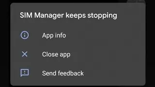 Fix google pixel 4a sim manager keeps stopping | google pixel  sim manager keeps stopping problem
