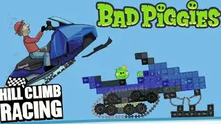 Снегоход Hill Climb Racing в Bad Piggies