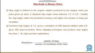 4 7 Working principles, construction and location of  Stepper Motor
