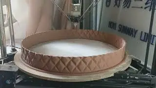 TC-500 Clay ceramic Pottery 3D Printer large Area testing