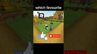 Roblox vs Minecraft 🔥 Which Game Is ACTUALLY Better 😳 #minecraft #roblox #shorts #minecraftshorts