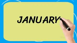 Months Name In English | January February March Spelling Writing | January to December in English.