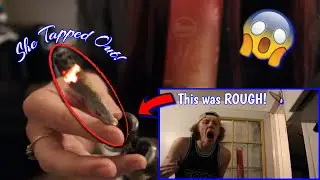 Smoking a JOINT through a BONG!!       [She TAPPED Out]