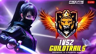 GUILD TRAILS FOR LEGENDS || Free Fire live Telugu || Girl gamer ||