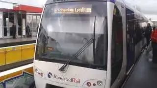 RET Metro 1*Type RSG3 op Capelsebrug richting Schiedam Centrum (metrolijn A)